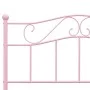 Rosa Metallbettgestell 120x200 cm von vidaXL, Betten und Lattenroste - Ref: Foro24-284539, Preis: 159,62 €, Rabatt: %