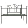 Estructura de cama de metal gris 100x200 cm de vidaXL, Camas y somieres - Ref: Foro24-284531, Precio: 82,39 €, Descuento: %