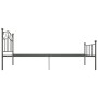 Estructura de cama de metal gris 100x200 cm de vidaXL, Camas y somieres - Ref: Foro24-284531, Precio: 82,39 €, Descuento: %