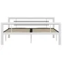 Schwarz-weißes Metallbettgestell 140x200 cm von vidaXL, Betten und Lattenroste - Ref: Foro24-284547, Preis: 116,84 €, Rabatt: %