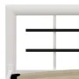 Schwarz-weißes Metallbettgestell 140x200 cm von vidaXL, Betten und Lattenroste - Ref: Foro24-284547, Preis: 116,84 €, Rabatt: %