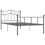 Graues Metallbettgestell 90x200 cm von vidaXL, Betten und Lattenroste - Ref: Foro24-284530, Preis: 64,89 €, Rabatt: %