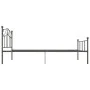 Gray metal bed frame 90x200 cm by vidaXL, Beds and slatted bases - Ref: Foro24-284530, Price: 64,89 €, Discount: %