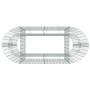 Arriate de gaviones de hierro galvanizado 120x50x100 cm