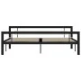 Black and white metal bed frame 180x200 cm by vidaXL, Beds and slatted bases - Ref: Foro24-284555, Price: 158,01 €, Discount: %