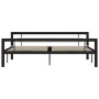 Schwarz-weißes Metallbettgestell 180x200 cm von vidaXL, Betten und Lattenroste - Ref: Foro24-284555, Preis: 150,65 €, Rabatt: %