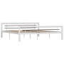 Estructura de cama de metal blanco y negro 180x200 cm de vidaXL, Camas y somieres - Ref: Foro24-284549, Precio: 181,11 €, Des...