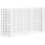 Arriate de gaviones de hierro galvanizado 190x50x100 cm