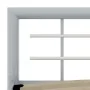 Estructura de cama de metal gris y blanco 100x200 cm de vidaXL, Camas y somieres - Ref: Foro24-284557, Precio: 108,77 €, Desc...