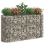 Arriate de gaviones de hierro galvanizado 190x50x100 cm