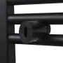 Black straight bathroom towel radiator 480x480 mm by vidaXL, Radiators - Ref: Foro24-141904, Price: 65,62 €, Discount: %