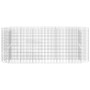Arriate de gaviones de hierro galvanizado 260x50x100 cm