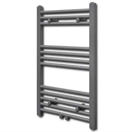 Gerader grauer Badheizkörper 500 x 764 mm von vidaXL, Heizkörper - Ref: Foro24-141889, Preis: 80,99 €, Rabatt: %