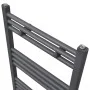 Gerader grauer Badheizkörper 500 x 764 mm von vidaXL, Heizkörper - Ref: Foro24-141889, Preis: 80,99 €, Rabatt: %