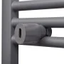 Gerader grauer Badheizkörper 500 x 764 mm von vidaXL, Heizkörper - Ref: Foro24-141889, Preis: 80,99 €, Rabatt: %