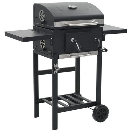 Charcoal barbecue with black bottom shelf by vidaXL, Barbecues - Ref: Foro24-44280, Price: 225,08 €, Discount: %