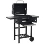 Barbacoa de carbón con estante inferior negra de vidaXL, Barbacoas - Ref: Foro24-44280, Precio: 225,08 €, Descuento: %