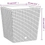 Planter with removable white PP rattan interior 21/32 L by vidaXL, Pots and planters - Ref: Foro24-364680, Price: 37,97 €, Di...