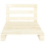 Solid pine wood pallet bed frame 90x200 cm by vidaXL, Beds and slatted bases - Ref: Foro24-285241, Price: 103,41 €, Discount: %