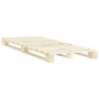 Solid pine wood pallet bed frame 120x200 cm by vidaXL, Beds and slatted bases - Ref: Foro24-285236, Price: 123,75 €, Discount: %