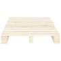 Solid pine wood pallet bed frame 120x200 cm by vidaXL, Beds and slatted bases - Ref: Foro24-285236, Price: 123,75 €, Discount: %