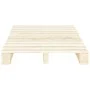 Solid pine wood pallet bed frame 120x200 cm by vidaXL, Beds and slatted bases - Ref: Foro24-285236, Price: 129,06 €, Discount: %