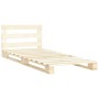 Estructura de cama de palés madera maciza de pino 100x200 cm de vidaXL, Camas y somieres - Ref: Foro24-285242, Precio: 97,51 €