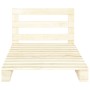 Estructura de cama de palés madera maciza de pino 100x200 cm de vidaXL, Camas y somieres - Ref: Foro24-285242, Precio: 97,51 €