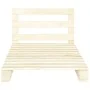 Solid pine wood pallet bed frame 100x200 cm by vidaXL, Beds and slatted bases - Ref: Foro24-285242, Price: 97,61 €, Discount: %