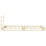 Estructura de cama de palés madera maciza de pino 100x200 cm de vidaXL, Camas y somieres - Ref: Foro24-285242, Precio: 97,51 €
