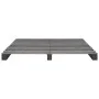 Palettenbettgestell aus massivem, grauem Kiefernholz, 160 x 200 cm von vidaXL, Betten und Lattenroste - Ref: Foro24-285252, P...