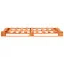 Solid pine wood pallet bed frame brown 200x200cm by vidaXL, Beds and slatted bases - Ref: Foro24-285268, Price: 158,91 €, Dis...