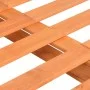 Solid pine wood pallet bed frame brown 200x200cm by vidaXL, Beds and slatted bases - Ref: Foro24-285268, Price: 158,91 €, Dis...