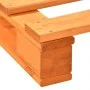Estructura de cama de palets madera maciza pino marrón 90x200cm de vidaXL, Camas y somieres - Ref: Foro24-285262, Precio: 105...