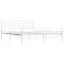 Bettgestell aus weißem Metall, 140 x 200 cm von vidaXL, Betten und Lattenroste - Ref: Foro24-285298, Preis: 117,72 €, Rabatt: %