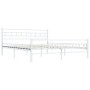 Bettgestell aus weißem Metall, 140 x 200 cm von vidaXL, Betten und Lattenroste - Ref: Foro24-285298, Preis: 119,45 €, Rabatt: %