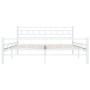 Bettgestell aus weißem Metall, 140 x 200 cm von vidaXL, Betten und Lattenroste - Ref: Foro24-285298, Preis: 119,45 €, Rabatt: %