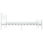 Bettgestell aus weißem Metall, 140 x 200 cm von vidaXL, Betten und Lattenroste - Ref: Foro24-285298, Preis: 119,45 €, Rabatt: %