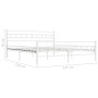 Bettgestell aus weißem Metall, 140 x 200 cm von vidaXL, Betten und Lattenroste - Ref: Foro24-285298, Preis: 119,45 €, Rabatt: %