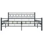 Estructura de cama de acero negro 160x200 cm de vidaXL, Camas y somieres - Ref: Foro24-285279, Precio: 125,91 €, Descuento: %