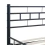 Estructura de cama de acero negro 160x200 cm de vidaXL, Camas y somieres - Ref: Foro24-285279, Precio: 125,91 €, Descuento: %