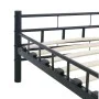Estructura de cama de acero negro 160x200 cm de vidaXL, Camas y somieres - Ref: Foro24-285279, Precio: 125,91 €, Descuento: %