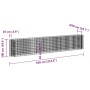 Arriate de gaviones de hierro galvanizado 540x50x100 cm