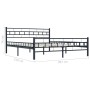 Estructura de cama de acero negro 200x200 cm de vidaXL, Camas y somieres - Ref: Foro24-285281, Precio: 142,18 €, Descuento: %
