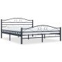 Black steel bed frame 200x200 cm by vidaXL, Beds and slatted bases - Ref: Foro24-285291, Price: 165,30 €, Discount: %