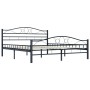 Black steel bed frame 200x200 cm by vidaXL, Beds and slatted bases - Ref: Foro24-285291, Price: 165,30 €, Discount: %
