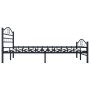 Black steel bed frame 200x200 cm by vidaXL, Beds and slatted bases - Ref: Foro24-285291, Price: 165,30 €, Discount: %