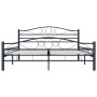 Black steel bed frame 200x200 cm by vidaXL, Beds and slatted bases - Ref: Foro24-285291, Price: 165,30 €, Discount: %