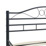 Black steel bed frame 200x200 cm by vidaXL, Beds and slatted bases - Ref: Foro24-285291, Price: 165,30 €, Discount: %