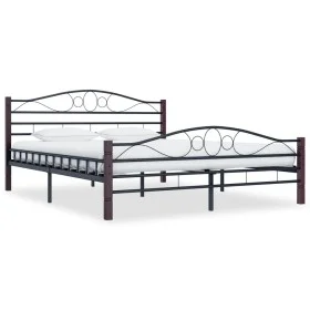 Schwarzer Metallbettrahmen 160x200 cm von vidaXL, Betten und Lattenroste - Ref: Foro24-285294, Preis: 153,48 €, Rabatt: %